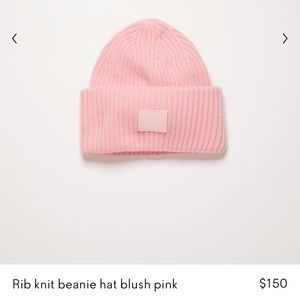 Acne Studio Rib Knit Beanie hat